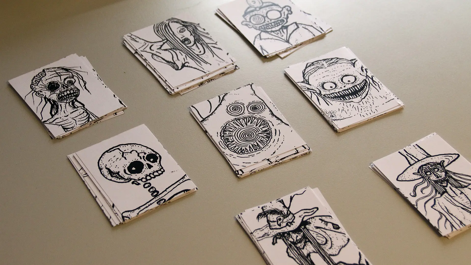 Ett förlorat barn, ink – Trading cards