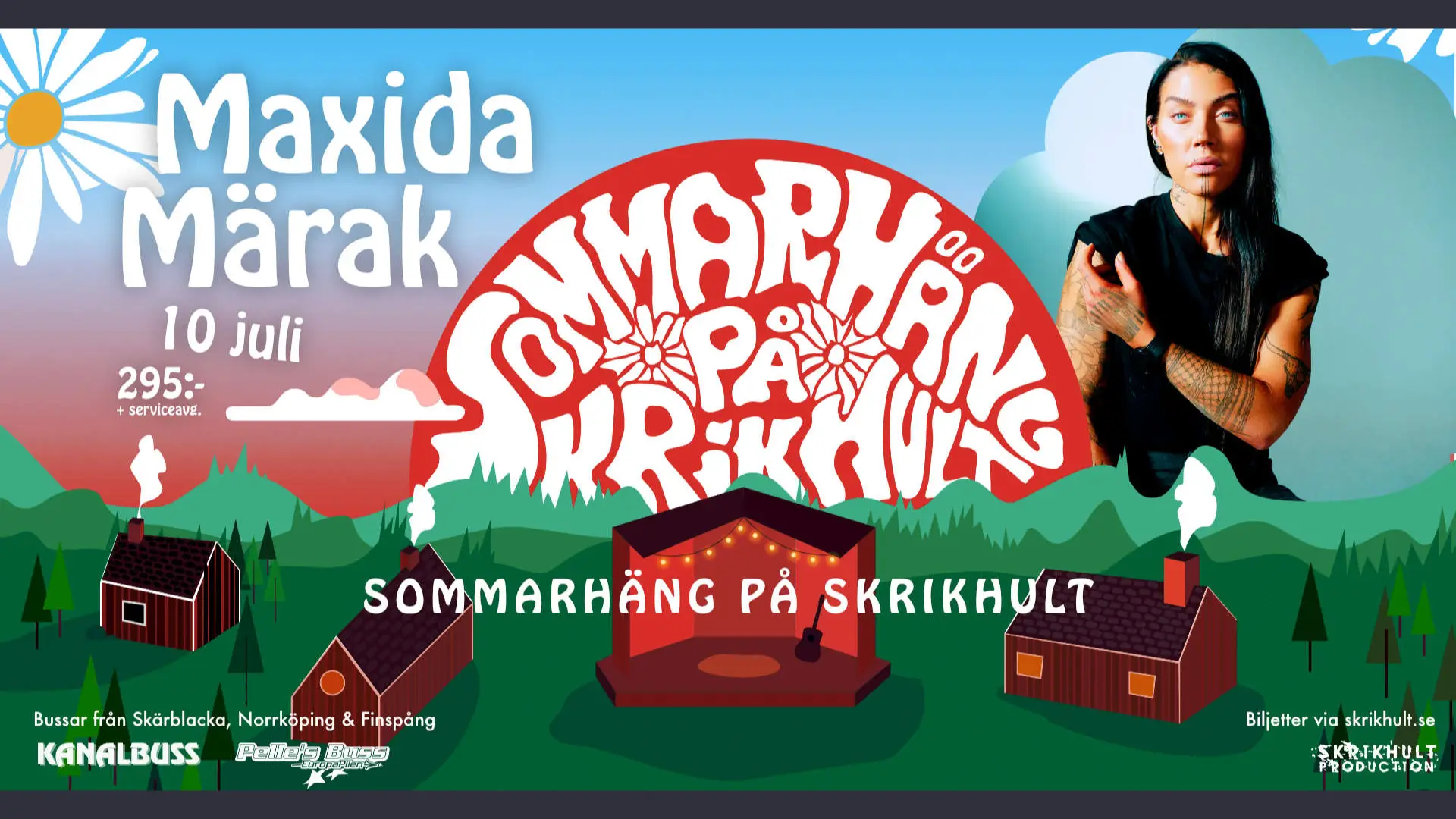 Sommnarhäng på Skrikhult, posters and socials - for Skrikhult Production - Illustration by Ilona Morel