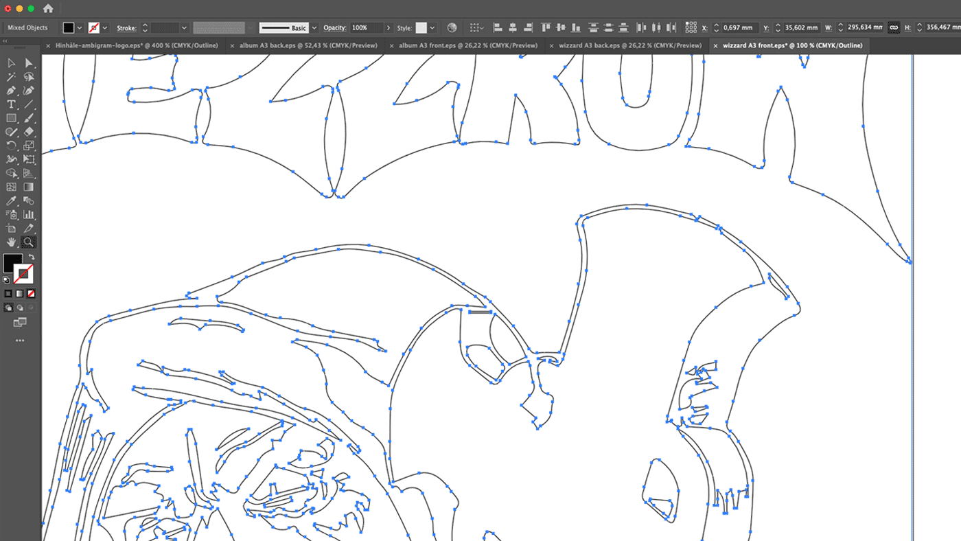 Vector work, T-shirt design, Mezzrow